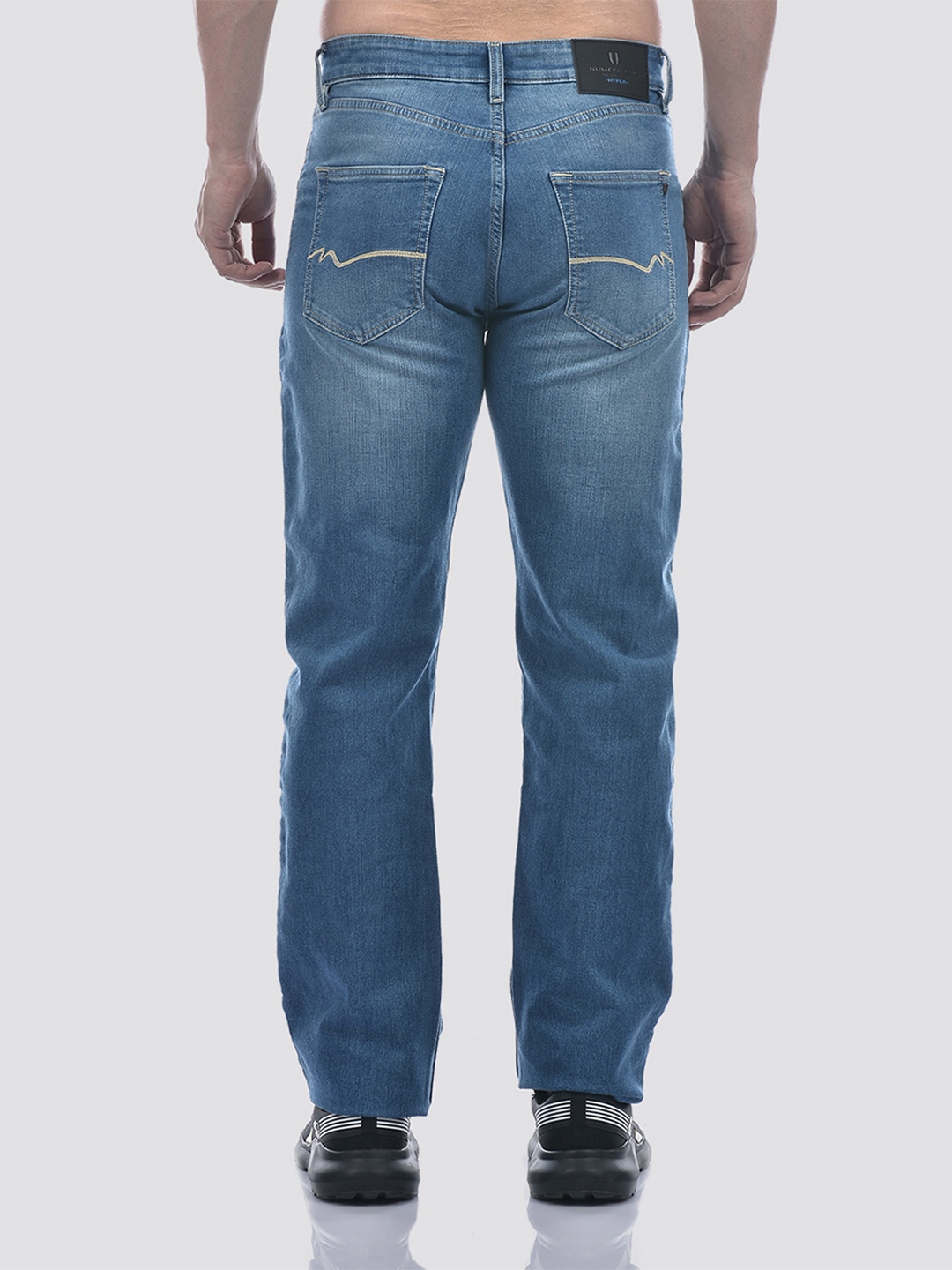 Numero Uno Men Light Blue Regular Fit Sustainable Jeans